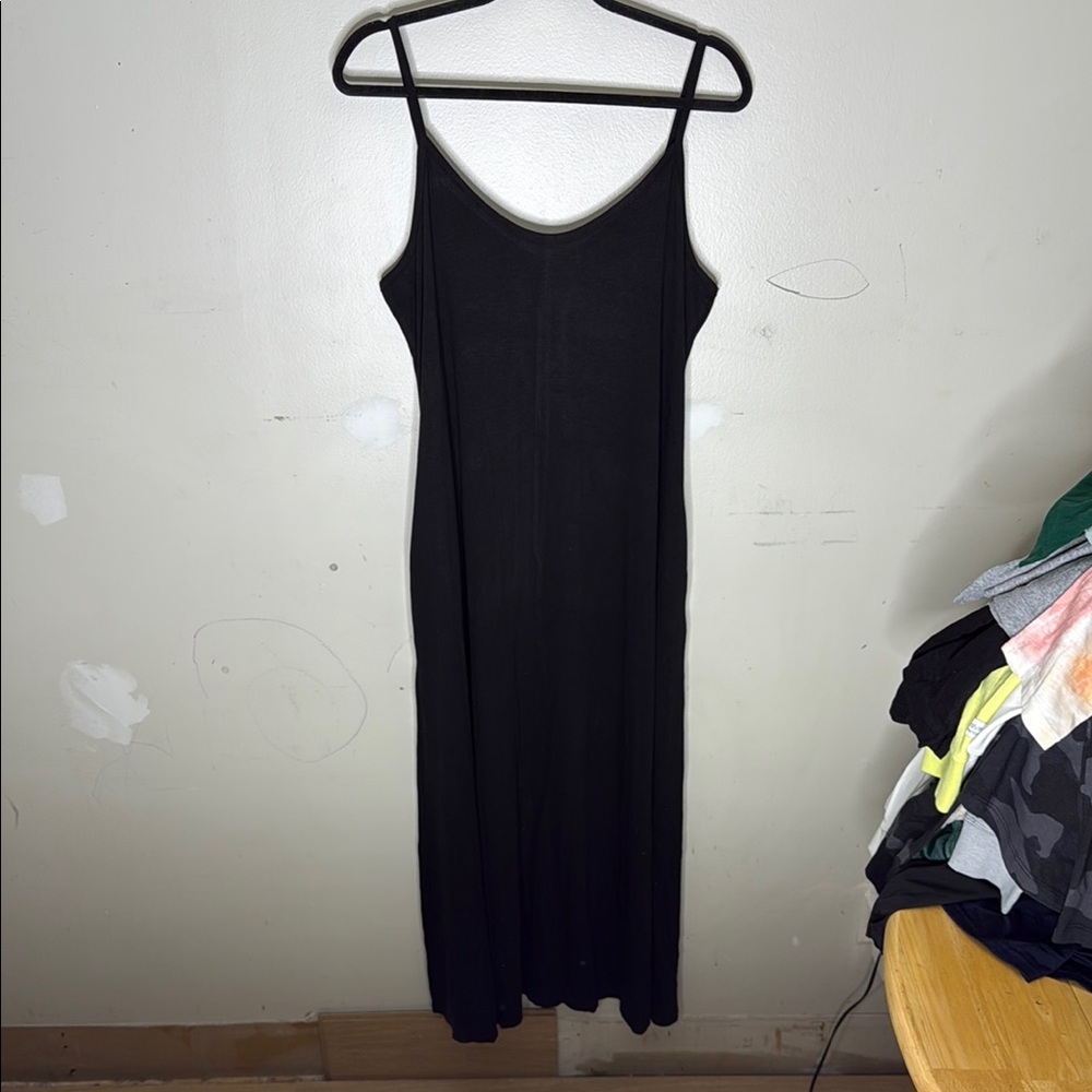 Leo Rosi Polyester Blend Elegant Black Sleeveless Women's Dress Size Large NEW!